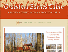 Tablet Screenshot of browncountycabins.com